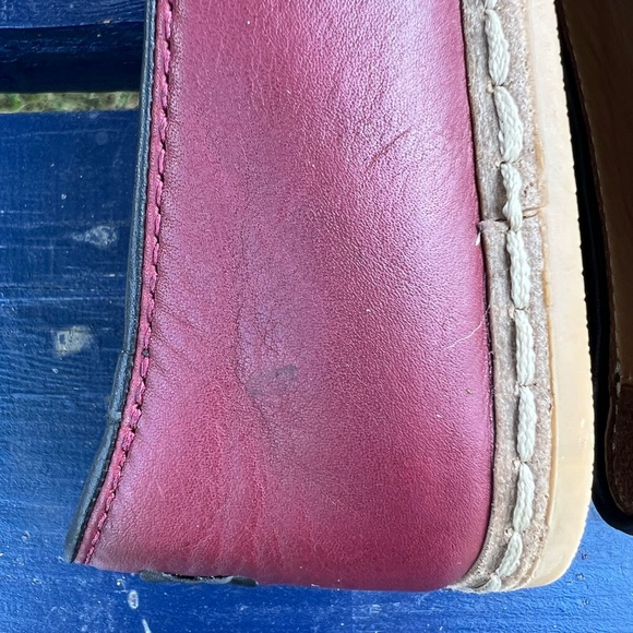 Charix Burgundy Women's Loafers - Picture 14 of 16